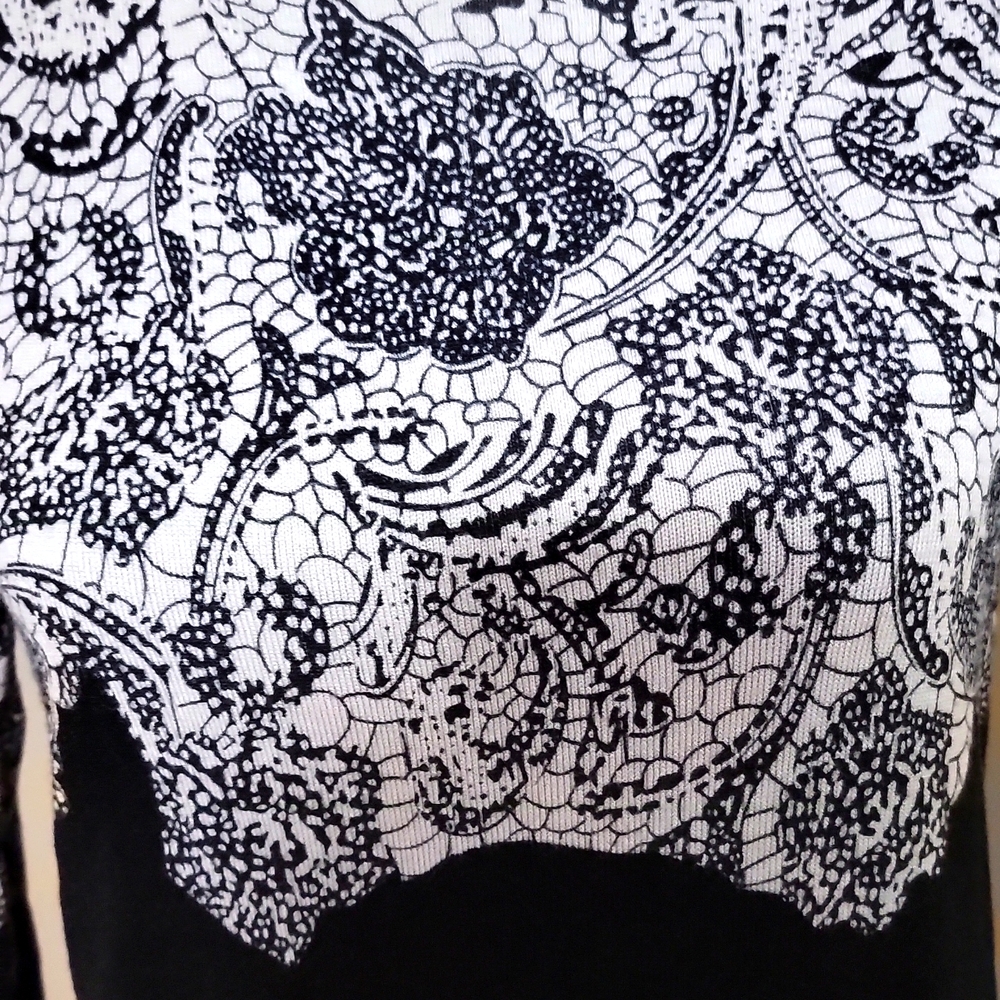 PREMISE STUDIO Pullover Sweater Black and White - S - Picture 4 of 5